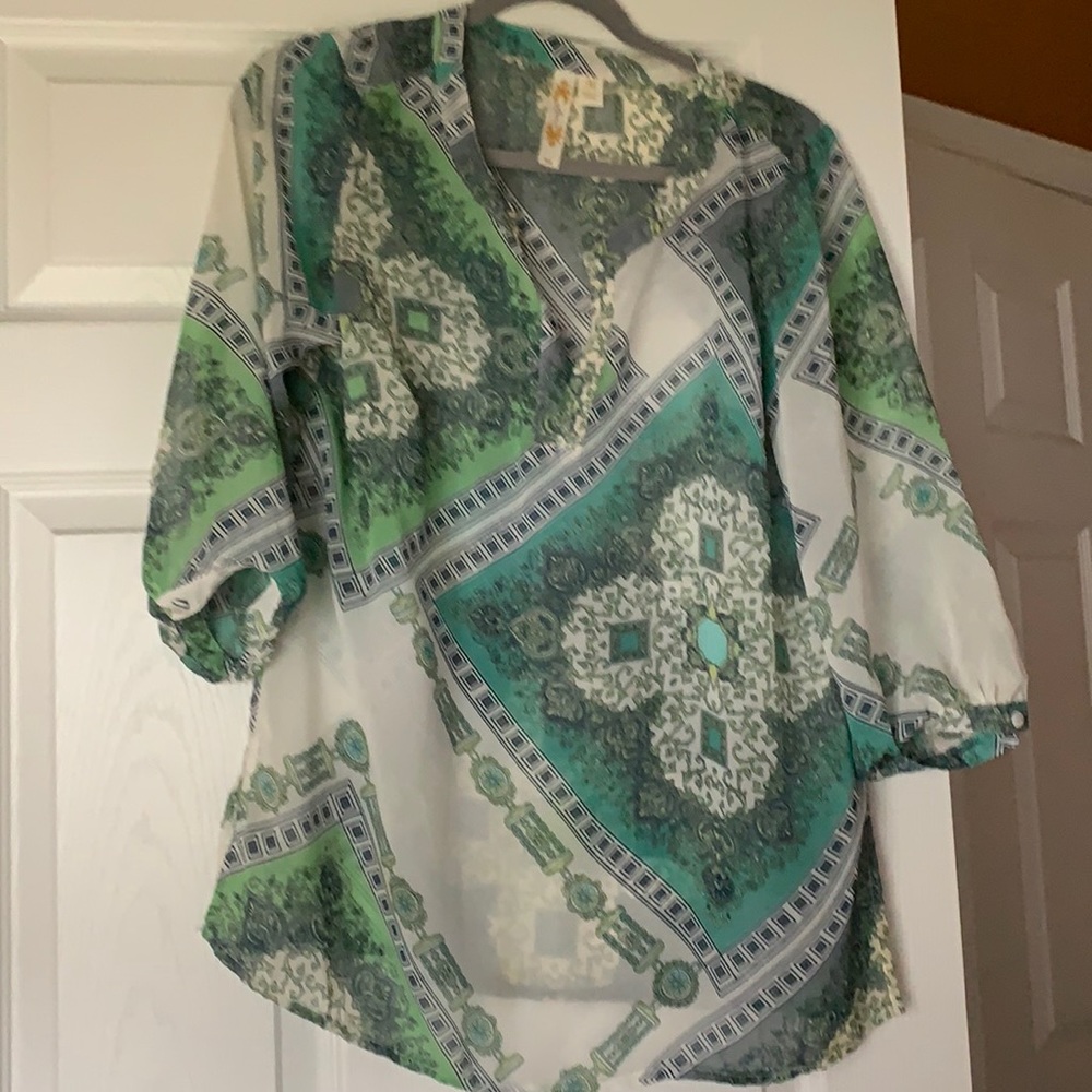 Sheer blouse size medium